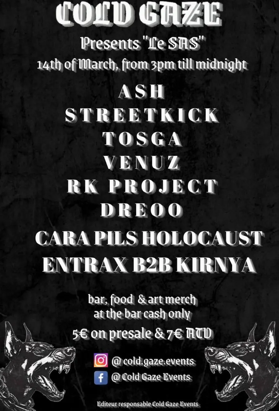 Cara Pils Holocauste + Ash + Dreooo + Entrax B2B Kirnya + R.k Project + Street Kick