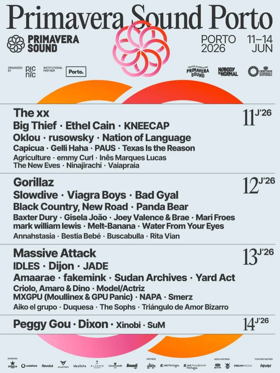 Gorillaz + The xx + Agriculture + Big Thief + Black Country, New Road + Idles