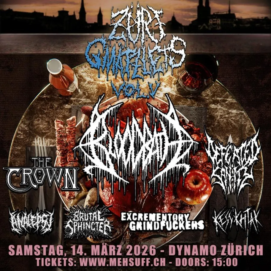 Dynamo + Bloodbath + Analepsy + Brutal Sphincter + Defeated Sanity + Excrementory Grindfuckers