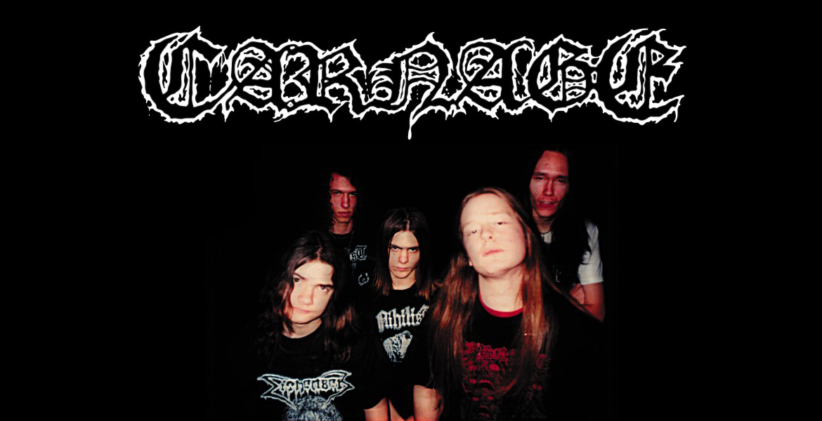 Carnage durante la etapa de Dark Recollections, cuando el sonido sueco empezaba a tomar forma definitiva.